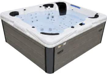 Wanna SPA z hydromasażem Aquajoy Saint-Tropez (280х230х95 cm), srebrzysto-biały marmur