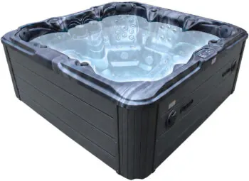 Wanna SPA z hydromasażem Aquajoy Maldives (230х230х95 cm), ciemny opal, z głośnikami i podświetleniem LED