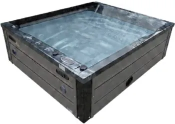 Wanna SPA z hydromasażem Aquajoy Venice (215х190х70 cm), ciemny opal, z głośnikami i podświetleniem LED