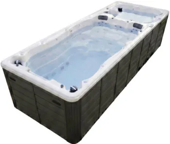 Basen Swim SPA Aquajoy Equilibrium (580х220х150 cm), srebrno-biały marmur