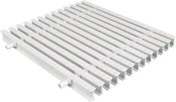 Kratka przelewowa AquaJoy KP HKE08 Classik z podwójnym łączeniem 295х25 mm (biała)