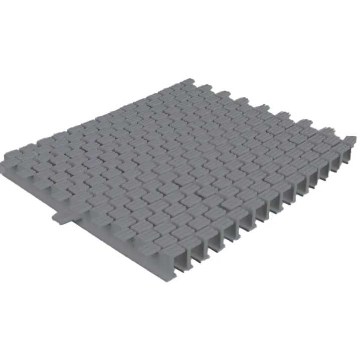 Kratka przelewowa Aquajoy KP HKE12-G Square z centralnym łączeniem 245x25 mm (szara)