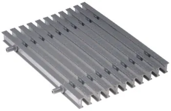 Kratka przelewowa Aquajoy KP HKE07-G Classik z podwójnym łączeniem 245x25 mm (szara)