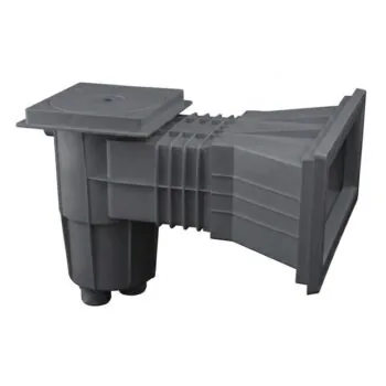 Skimmer do basenów foliowych Emaux EM0140-SV Wide, wkładki mosiężne, ciemnoszary