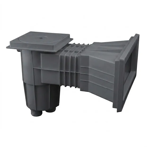 Skimmer do basenów foliowych Emaux EM0140-SV Wide, wkładki mosiężne, ciemnoszary