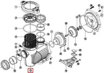 Obudowa pompy Hayward KPR HCP3600 (500100100023)