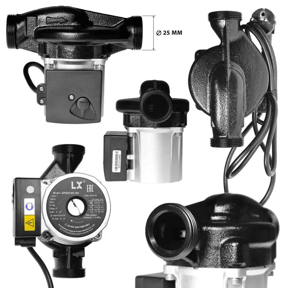 Pompa cyrkulacyjna Aquaviva LX GPD25-8S-180 (220 V, 4.8 m3/h)