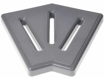 Element narożny Aquajoy KP HKE26-G do kratki przelewowej 45° 245x25 mm (szary)