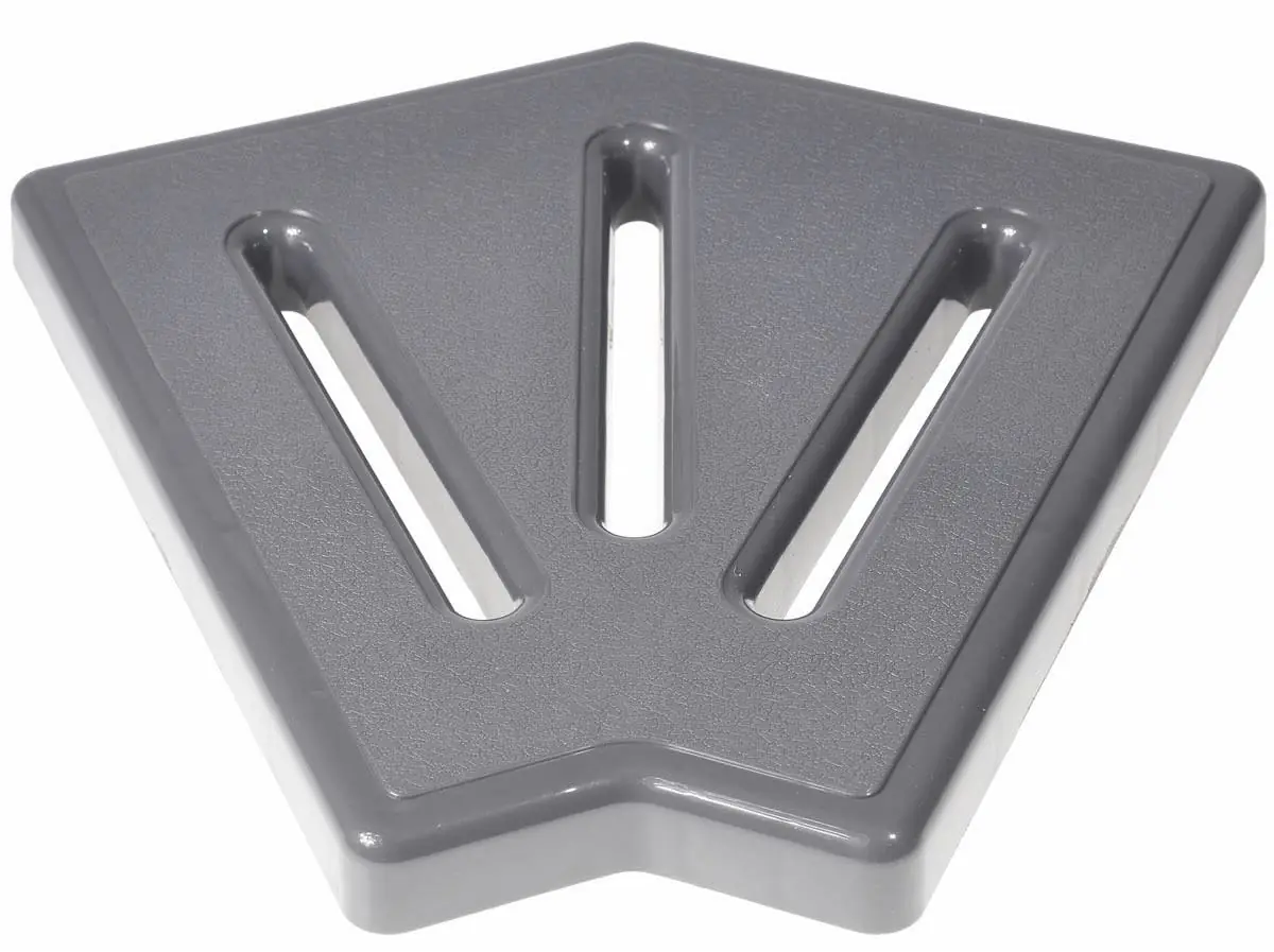 Element narożny Aquajoy KP HKE26-G do kratki przelewowej 45° 245x25 mm (szary)