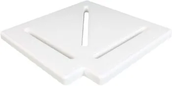 Element narożny Aquajoy KP HKE28 do kratki przelewowej, 90°, 295x25 mm (biały)