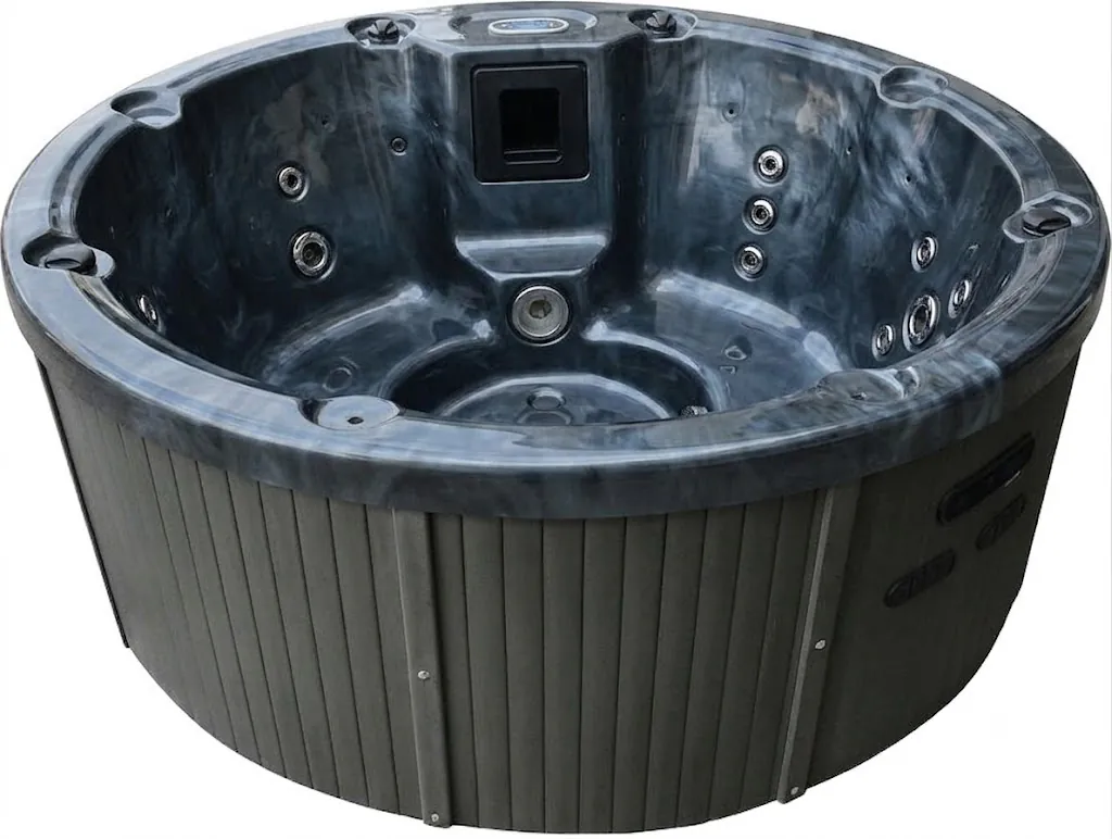 Wanna spa z hydromasażem Aquajoy Lagoon Midnight Opal (195x82 cm), szara - obrazek 2