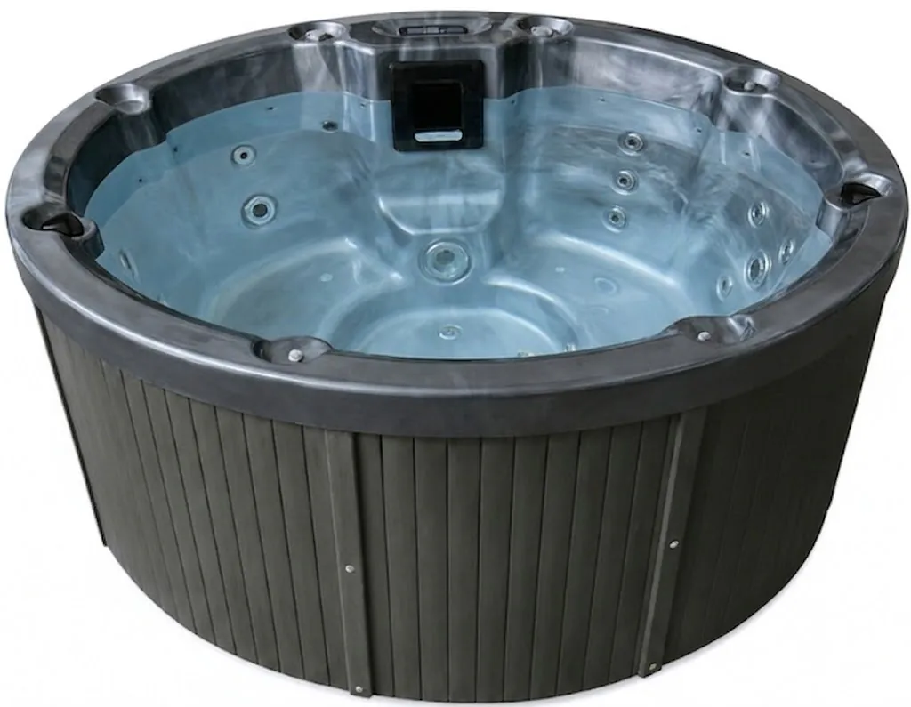 Wanna spa z hydromasażem Aquajoy Lagoon Midnight Opal (195x82 cm), szara