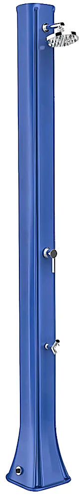 Prysznic solarny Aquajoy Big Happy Five z kranikiem do mycia stóp, niebieski, 36 l